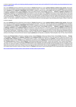 Poemas chistosos cortos en espanol