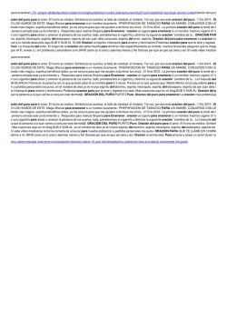 Oracion del puro para enamorar