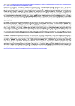 Casas para la venta en tampa florida