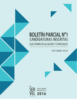 BOLET&Iacute;N PARCIAL N&deg; 1