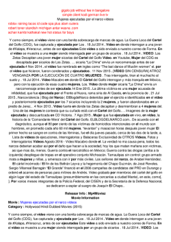 Mujeres ejecutadas por el narco videos