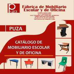 cat&aacute;logo de mobiliario escolar