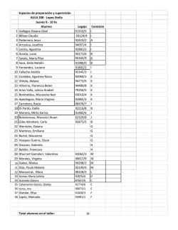 talleres segundo cuatrimestre listados completos