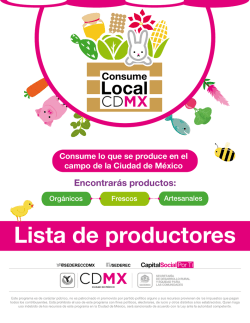 Lista de productores