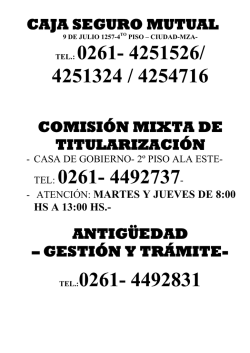 Tel&eacute;fonos Importantes