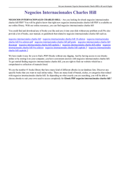 Negocios Internacionales Charles Hill