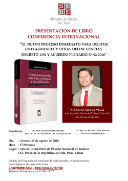 presentacion de libro conferencia internacional