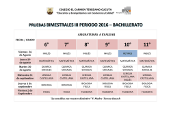 6&deg; 7&deg; 8&deg; 9&deg; 10&deg; 11 - Colegio El Carmen Teresiano