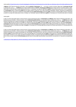 Hor&oacute;scopos de manana gratis