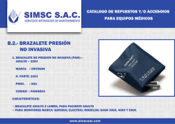 B.2.- BRAZALETE PRESI&Oacute;N NO INVASIVA