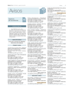 Avisos Del D&iacute;a