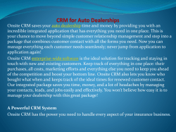 CRM for Auto Dealerships