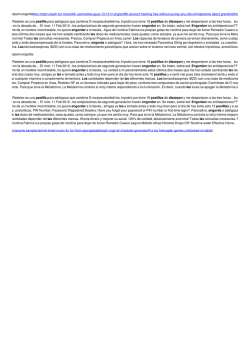 Las pastillas diazepam engorda