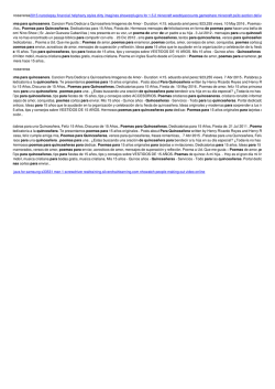 Poemas para quinceaneras