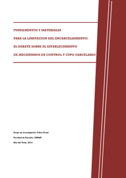 fundamentos y materiales para la limitacion del encarcelamiento
