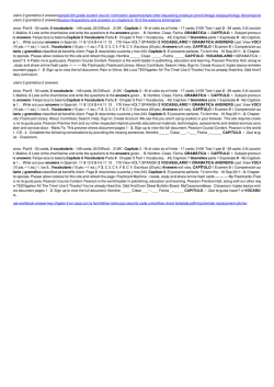 Capitulo 5 vocabulario 2 gramatica 2 answers