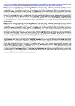 Nuevas vistas primero de secundaria