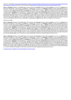 Numeros de tias buenas para whatsapp