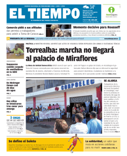 Torrealba: marcha no llegar&aacute; al palacio de Miraflores