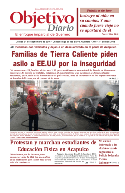 Familias de Tierra Caliente piden asilo a EE.UU