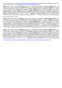 Holt spanish 1 cuaderno de actividades capitulo 7 answers