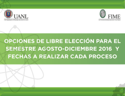 Materias libre elecci&oacute;n - La Fime - Universidad Aut&oacute;noma de Nuevo