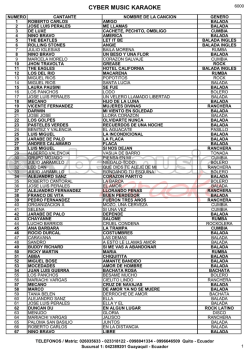 6000 Canciones - Cyber Music Karaoke
