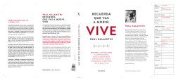 recuerda que vas a morir. paul kalanithi