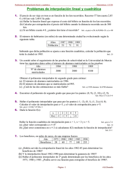 Problemas Interpolacion