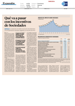 Qu&eacute; va a pasar con los incentivos de Sociedades