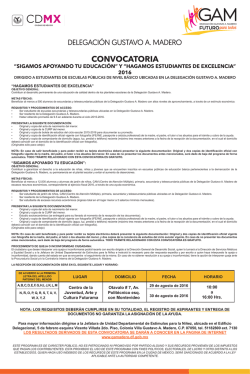 cartel convocatoria sigamos y excelencia 2016