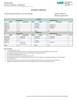 VICERRECTOR&Iacute;A ESCUELA DE CIENCIAS Y TECNOLOG&Iacute;A