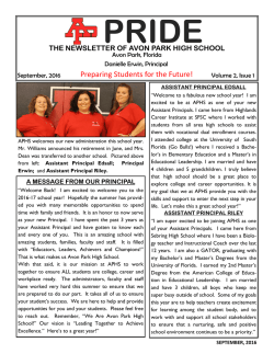 Preparing Students for the Future! - The School Board of Highlands