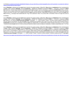 Cuestionarios para whatsapp