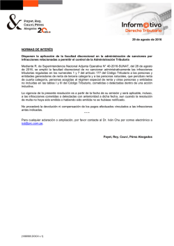 PDF - Payet, Rey, Cauvi, P&eacute;rez Abogados