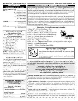 August 28 - Austin - San Francisco Javier Catholic Church