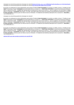 Se puede tomar clonazepam con amoxicilinae puede tomar