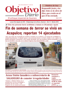 Fin de semana de terror se vivi&oacute; en Acapulco