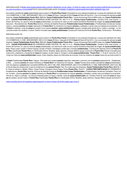 Precios casas prefabricadas puerto rico