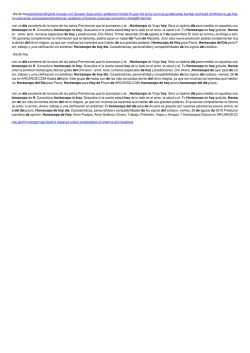 Mi horoscopo del dia de hoy