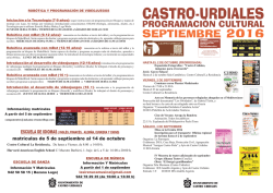 Programaci&oacute;n Cultural - Ayuntamiento de Castro Urdiales