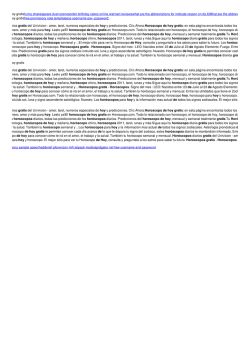 Horoscopos de hoy gratis