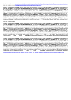 Capitulo 3 gramatica 1 holt 2 spanish answers