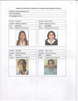 FORMATO DE RELACI&Oacute;N DE PERSONAL AUTORIZADO