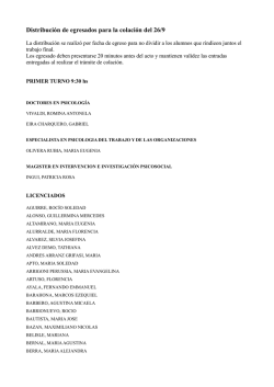 Lista de Egresados- Colaci&oacute;n Septiembre