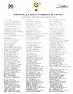 listas CDD3 AUDICIONES