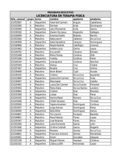 licenciatura en terapia fisica