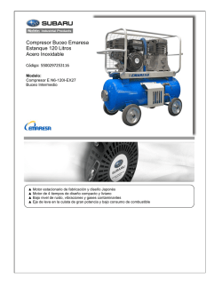Compresor Buceo Emaresa Estanque 120 Litros Acero Inoxidable