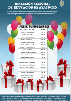 APELLIDOS Y NOMBRES FECHA Quispe De La Cruz F&eacute;lix