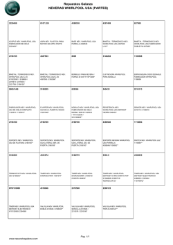 Repuestos Galarza NEVERAS WHIRLPOOL USA (PARTES)